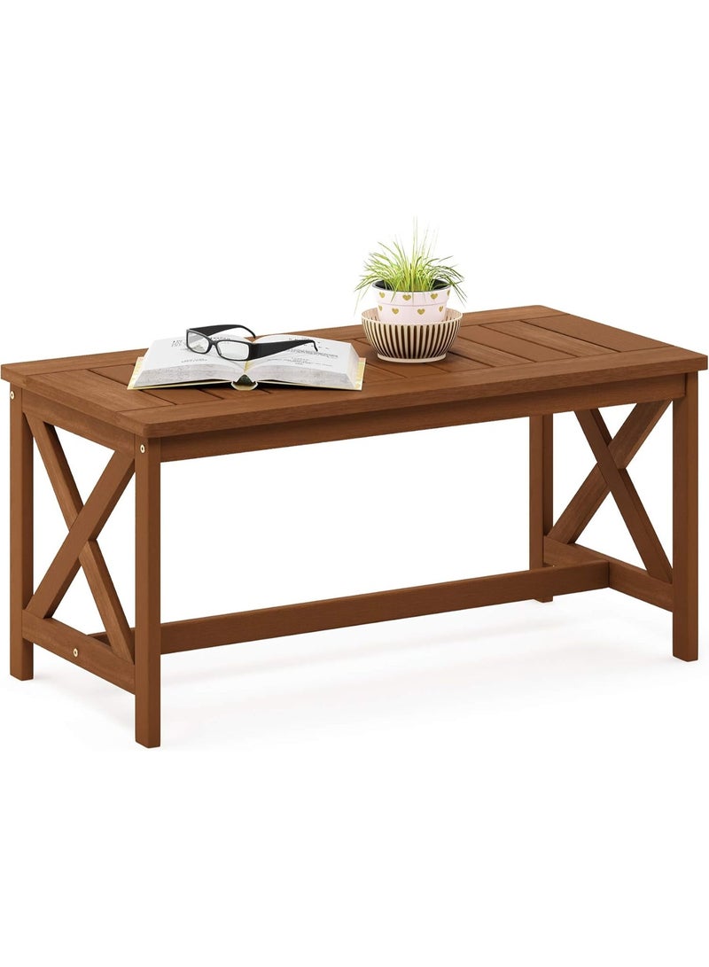 Furinno Patio Tables, Wood, Natural, one size - Image 1
